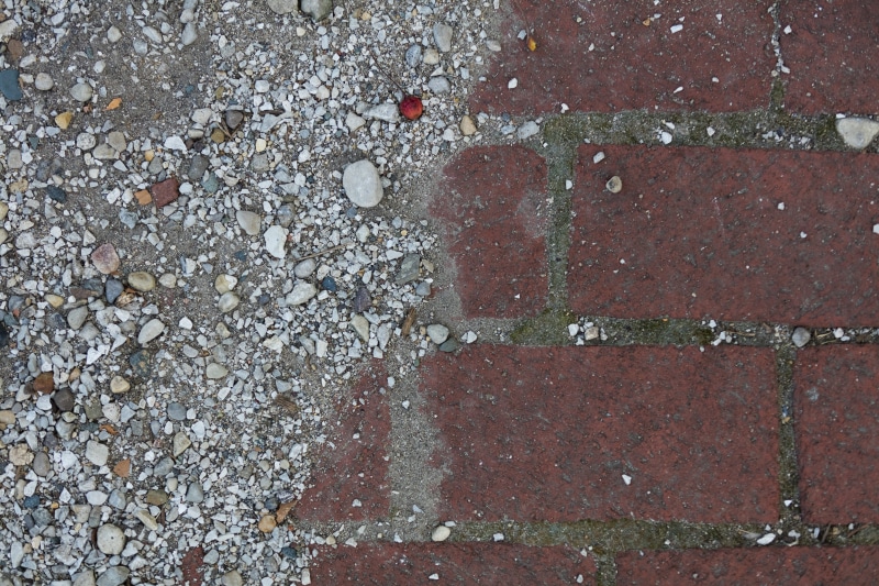 cobblestone, solid, built structure, concrete, textured, rough, city, wall - building feature, outdoors, directly above, rocks, day, rock, full frame, bricks