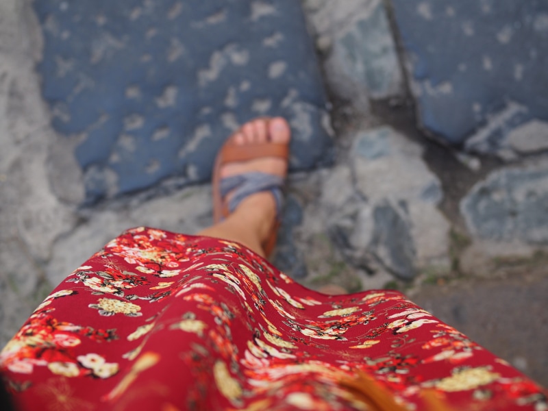 body part, toe, summer, olde, tropea, human leg, low section, two years ago. the city is towering above the beach, real people, footwear, furniture, sundress