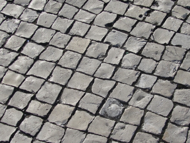day, no people, repetition, design, shape, sunlight, sidewalk, stone, backgrounds, cobbles, outdoors, textured, street, full frame, portugal, background