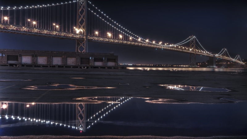 gate, 1080P, river, reflection, tourist, support, tourism, chain bridge, tower, ocean, illuminated, steel arch bridge, landmark, historic, nature, structure