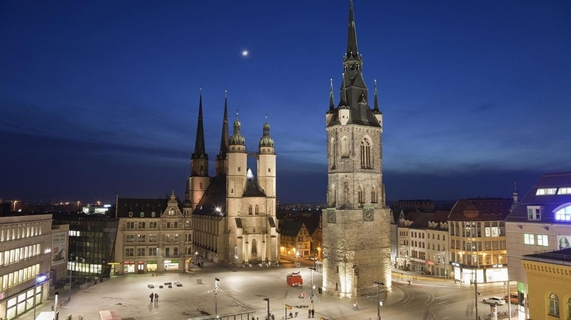 Towns, 720P, Germany, Building, Halle An Der Saale