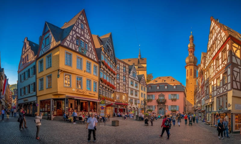 1080P, Marketplace, Rhineland-Palatinate, building, Cochem, area, Germany, home, people