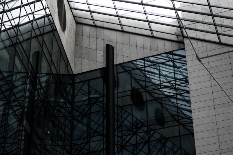 sunlight, abstract, metal, office building exterior, glass - material, construction industry, office, day, window, built structure, city, German, reflection