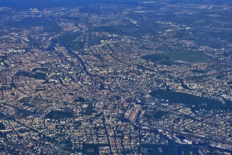 skyline, cityscape, aerial view, environment, scenics - nature, sea, transportation, germany, no people, nature, built structure, land, water, landscape