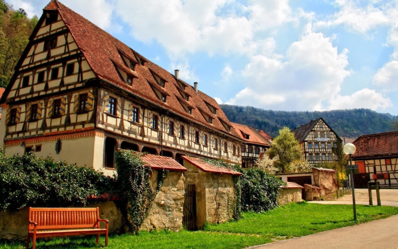 germany, brown, 1920x1200, white, world, europe, concrete, blaubeuren, 1080P, house