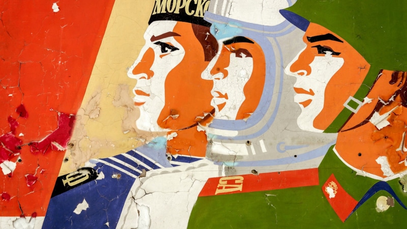 helmet, 1080P, face, artwork, uniform, colorful, Cyrillic, profile, astronaut, World War II, red army, Soviet Army, men, soldier, sailor, USSR, sailor uniform