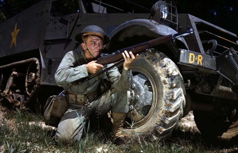 world war ii, transportation, foot soldier, males, man, one person, infantry, men, government, looking at camera, clothing, military, real people, war
