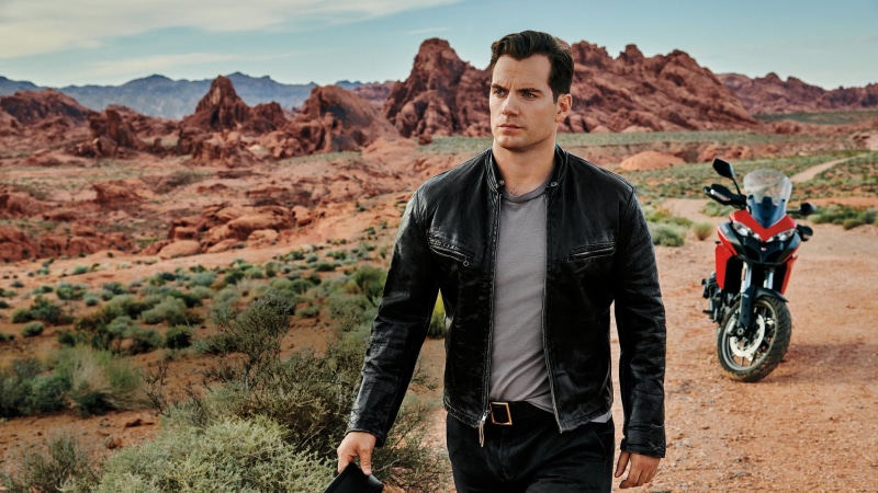 Actors, 1080P, British, Henry Cavill, Actor, Leather Jacket, Motorcycle
