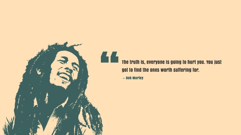 Worth, Popular quotes, Bob Marley, Truth, 2K