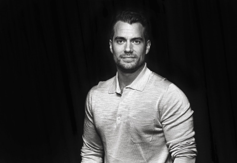 Actor, Henry Cavill, Actors, Black and White, British, 1080P