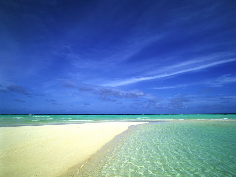 bluesky, landscape, nature, beach, 480P, sea, wave