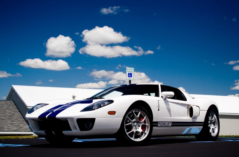gt, bluesky, Ford, Cars, ford gt, sportscar, 2005, 2K