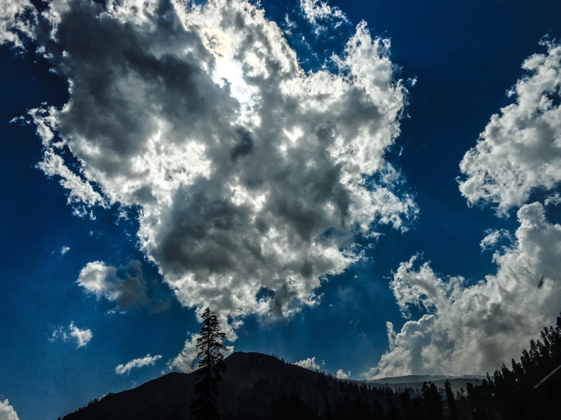 landscape, outdoors, non-urban scene, srinagar, no people, day, trees, clouds, scenics - nature, bluesky, tranquility, mountain range, nature, 4K, hdr