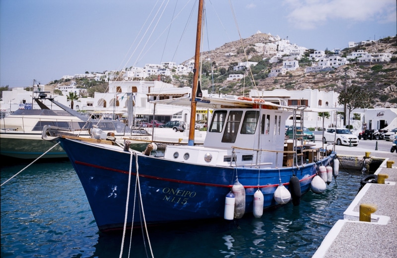 greek, built structure, aegean, nature, sky, yacht, sea, port, pole, mediterranean, blue, building exterior, ios, day, 2K, mode of transportation, village
