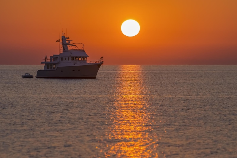 summer, fishing boat, 1080P, back Lit, vacations, dusk, yacht, water, brown, sunny lane, gold Colored, cruise ship, tranquility, coastline, scenics - nature