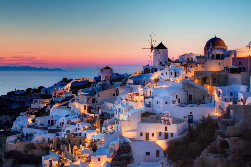 greece, house, santorini, oia, szeke, notio, sunset, aigaio, photography, 1080P