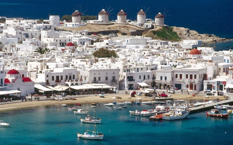 mykonos, greece, cityscapes, 2K