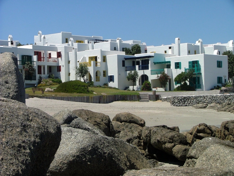 built structure, spirituality, residential district, sunlight, travel destinations, outdoors, land, 2K, house, mykonos, architecture, rock, day, no people