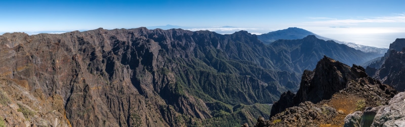 rock solid, beauty in nature, tranquility, la palma, landscape, travel, scenics - nature, no people, coniferous tree, travel destinations, sky, solid, non-urban scene