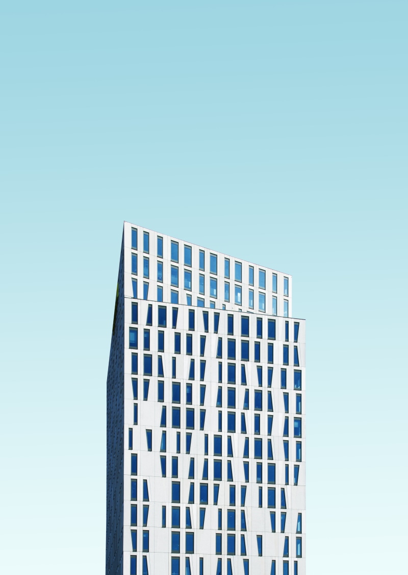 5K, apartment, geometric, backgrounds, business, design, blue, tall - High, window, tower, glass - Material, outdoors, modern design, modern, no People
