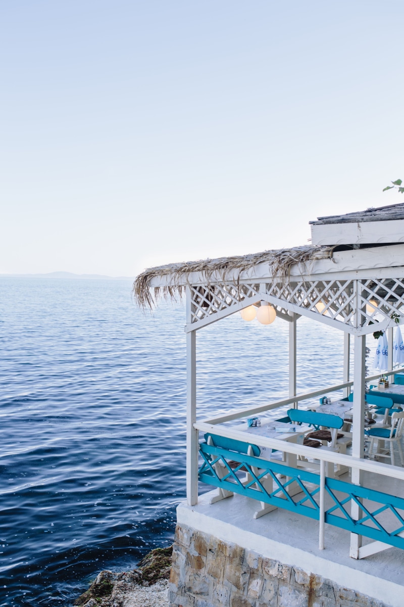no people, horizon over water, day, railing, sky, water, swimming pool, travel, street, architecture, balkan, blue, vacations, sea, nature, town, Europe