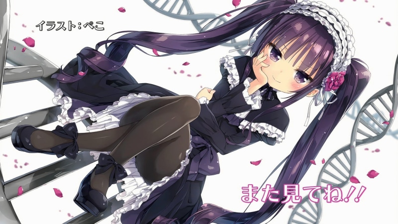 twintails, loli, lolita fashion, Tsukumo Sakuya (Absolute Duo), petals, anime, long hair, anime girls, 1080P, Absolute Duo, dress