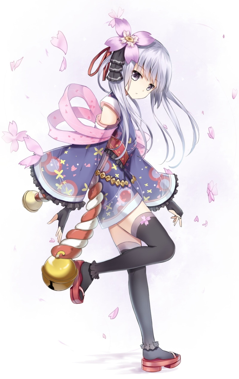 young women, fashion, studio shot, flowering plant, pink color, adult, thigh-highs, indoors, enjoyment, nature, shoe, beautiful woman, anime girls, one person