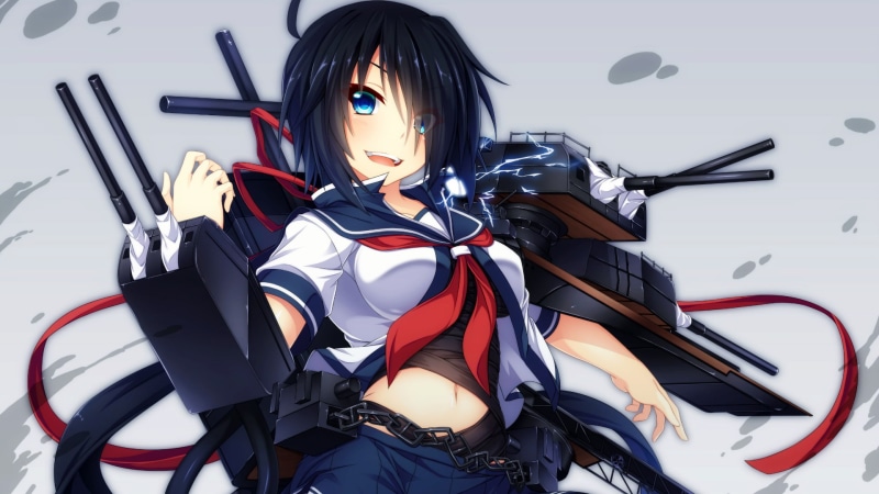 Kako (KanColle), lolita fashion, 1080P, fan art, Kantai Collection