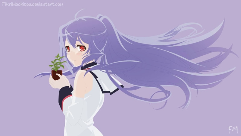 1080P, anime girls, standing, emotion, event, clothing, motion, one person, nature, Isla (Plastic Memories), beautiful woman, side view, veil, studio shot