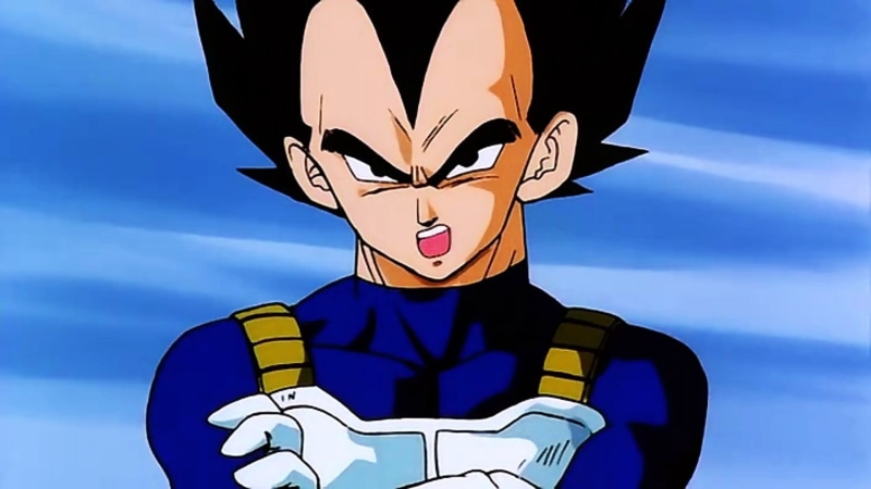 blue, mask - disguise, fantasy, anime, clothing, prince, outdoors, cloud - sky, transportation, Vegeta, armed forces, sky, nature, sport, people, 1080P