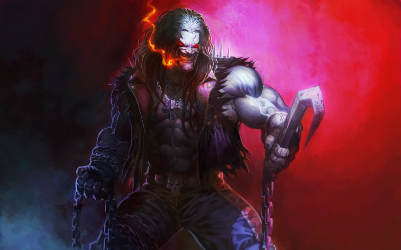 long hair, performance, 2K, three quarter length, clothing, studio shot, waist up, DC Comics, comics, skill, adult, fantasy art, indoors, night, monster