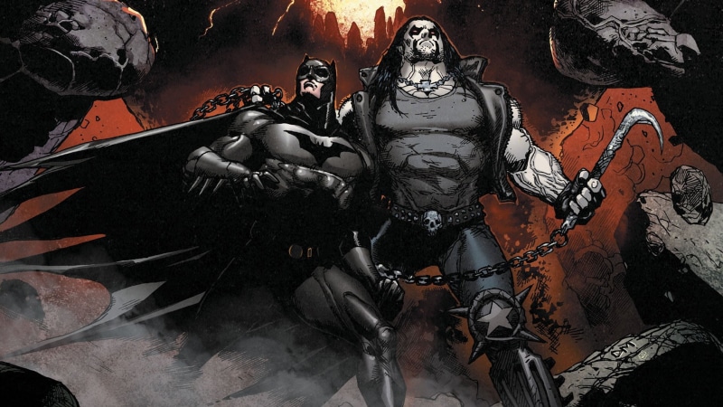 day, high angle view, Lobo (DC Comics), abandoned, art and craft, outdoors, representation, history, creativity, human representation, black color, Batman