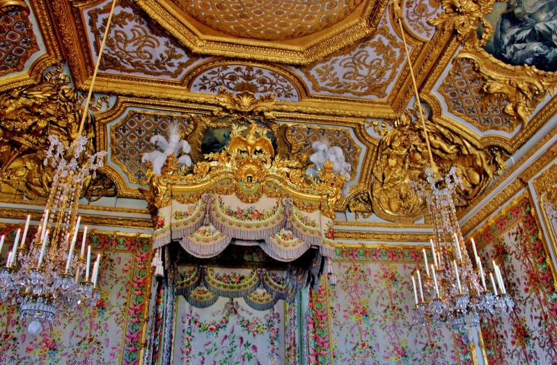 the past, Versailles, mural, 2K, Paris, spirituality, indoors, France, historic, gold colored, building, landmark, day, paris, ceiling, place of worship