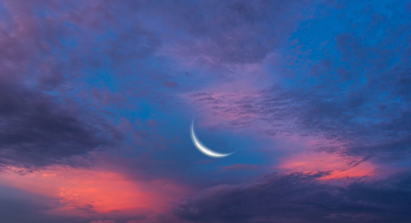 planetary moon, eclipse, no people, 4K, HD, exploration, pink, scenics - nature, nature, half moon, a month, the sky, astronomy, beauty in nature