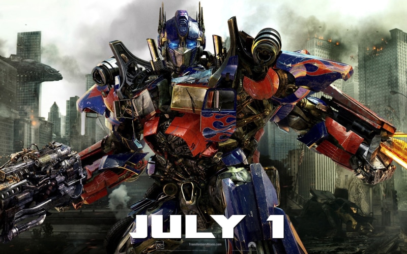 1080P, s, moon, fight, optimus, transformer, sf, prime, dark, transformers, film
