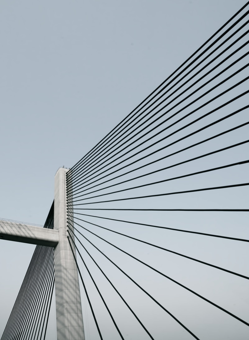 frame, cloud - Sky, looking up, structure, concrete, sky, angle, gray, abstract, suspension Bridge, minimal, impressive, diminishing Perspective, 5K, wire