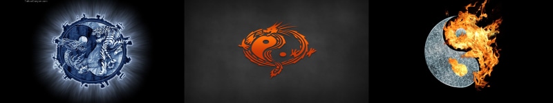multiple, yang, ying, screen, triple, monitor, 5K, multi