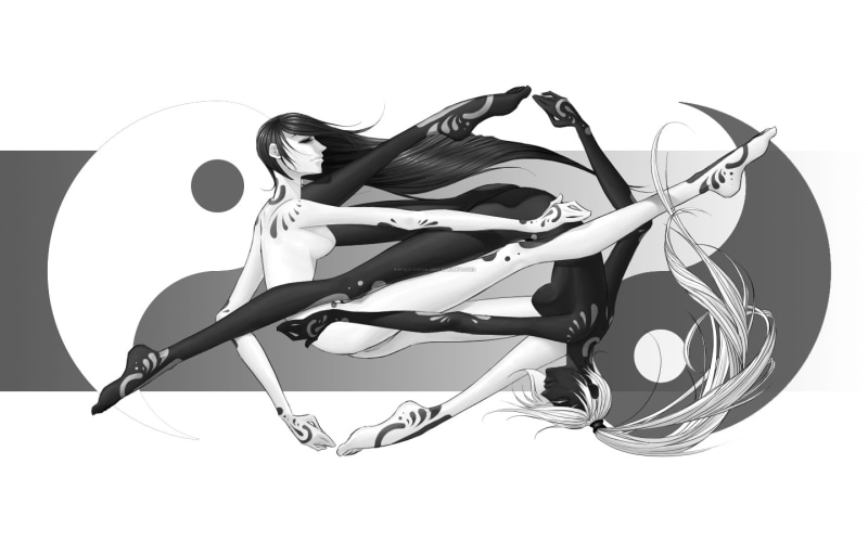 digital/artwork, yang, hd, 720P, bw, yin