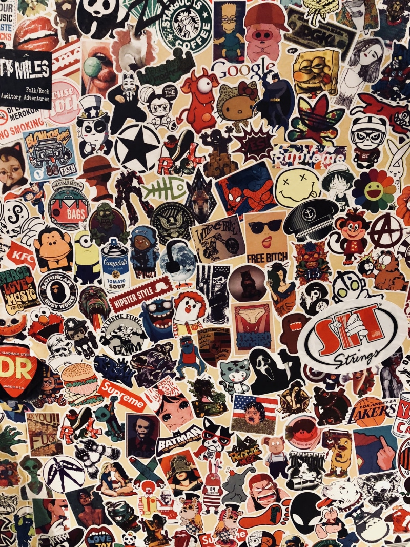 abundance, communication, pattern, repetition, design, full frame, background, art and craft, large group of objects, sticker, text, still life
