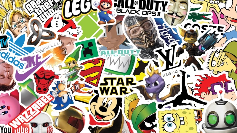 1080P, Man Made, Sticker Bomb, Sticker