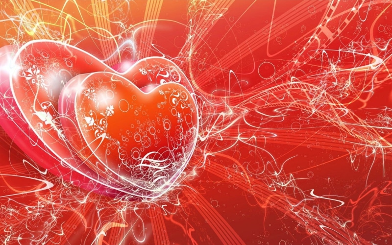 digitally Generated Image, no people, Heart, Abstract, vibrant Color, night, symbol, blurred motion, Vector, shape, long exposure, nature, shiny