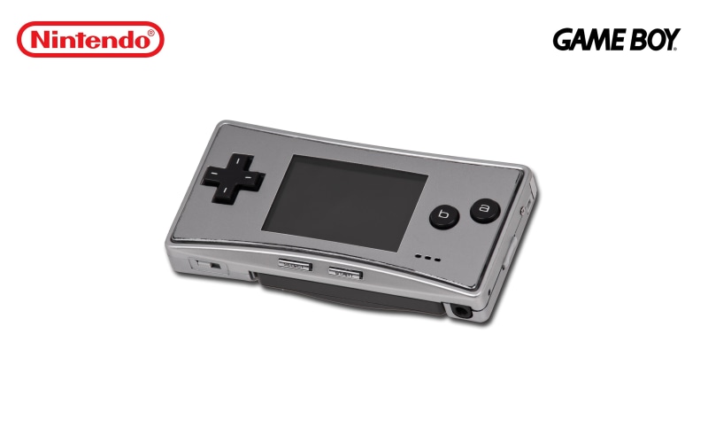 text, GameBoy Micro, western script, retro styled, number, consoles, no people, 4K, screen, ds, device screen, analog, Nintendo, simple background, gray