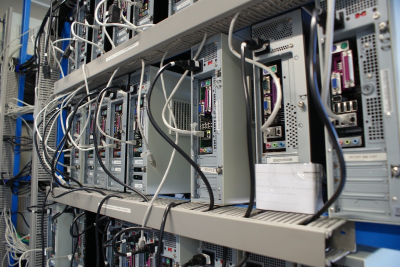 machinery, datacenter, indoors, electronics store, computer equipment, connection, electrical equipment, electronics industry, internet, no people, 4K