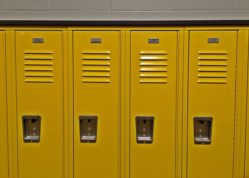 lock, closed, full frame, school, sport, locker room, metal, side by side, protection, Lockers, no people, locker, architecture, dressing room, 2K, security