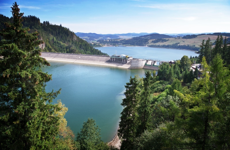 nature, outdoors, the firewall, plant, mountain, day, tama, lake, malopolska, czorsztyńskie lake, growth, built structure, scenics - nature, high angle view