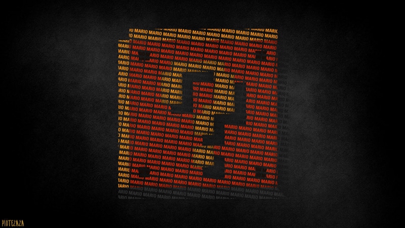 Super Mario, illuminated, business, yellow, finance, indoors, no people, text, built structure, glowing, black background, time, technology, architecture