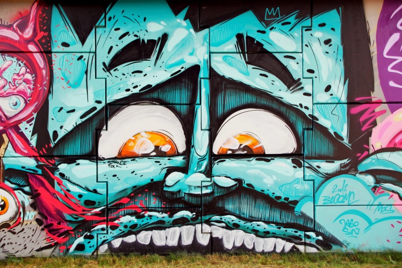 representation, creativity, illegal, outdoors, day, city, close-up, art and craft, arch, style, graffiti, mural, design, multi colored, spray, artistic