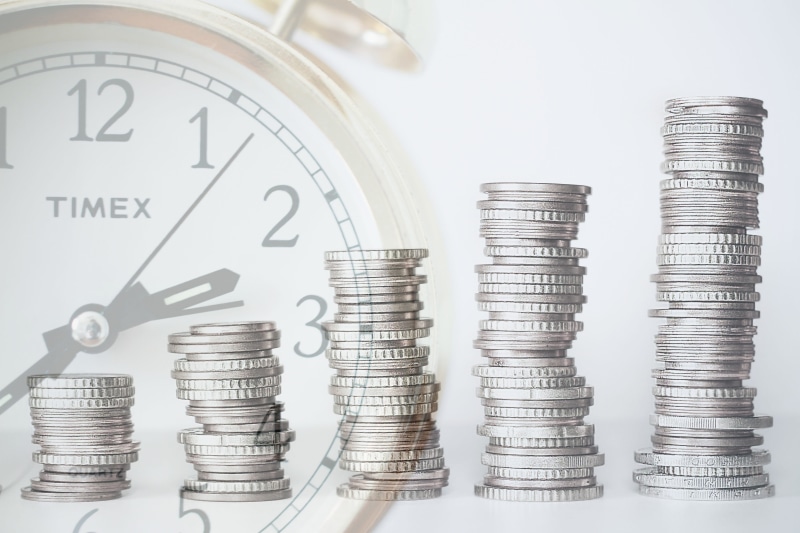 invest, finance, coin, still life, increase, large group of objects, deposit, roi, interests, retirement, return, investment, 4K, income, clock face, financial