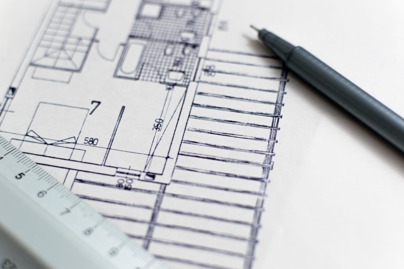paper, pencil, document, floor plan, close-up, indoors, number, ruler, plan, high angle view, pen, no people, architect, desk, design, near, concept, selective focus