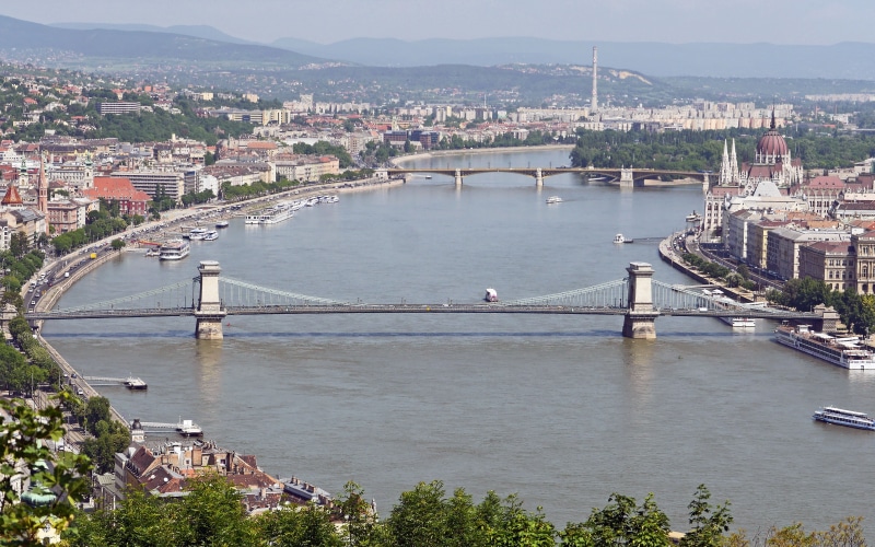 travel, no people, investors, residential district, overview, hungary, bridge - man made structure, connection, parliament, bridge, day, water, travel destinations